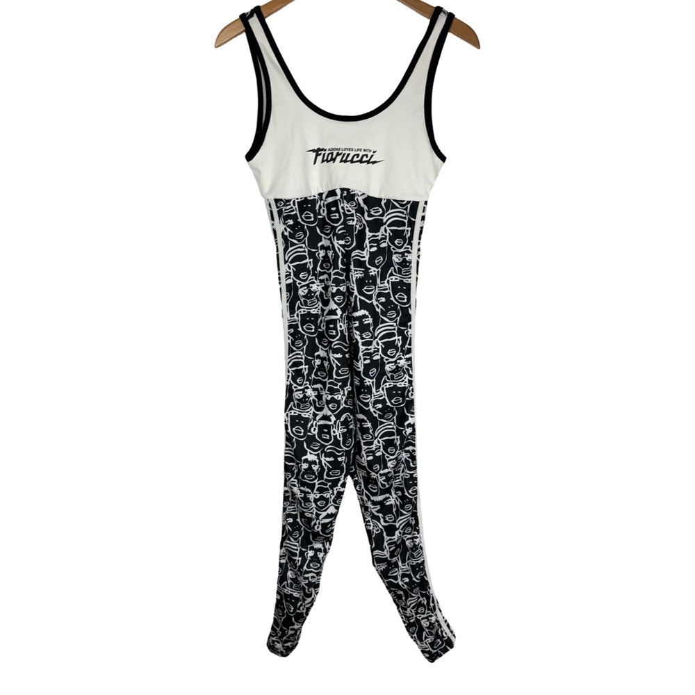 Adidas Originals Womens X
Fiorucci Jumpsuit Multi Face Print Running Workout - Picture 2 of 11